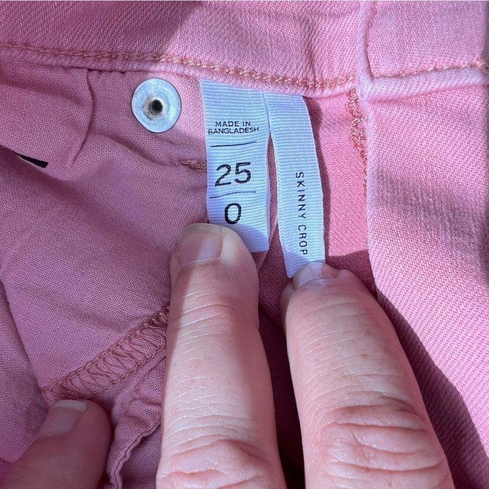 The Loft Skinny Crop Pink Jeans - Picture 6 of 7